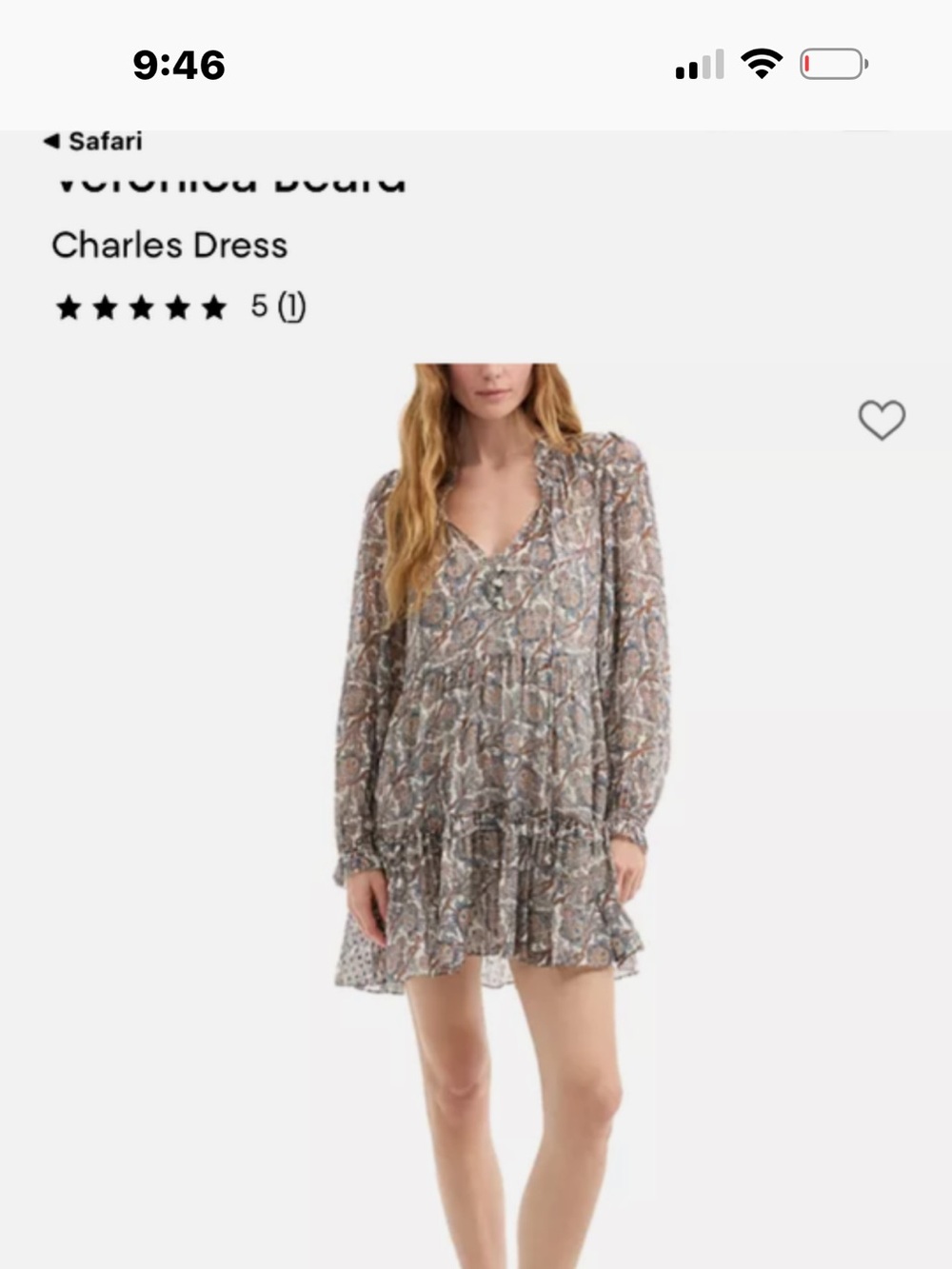 Veronica Beard Charles Long-Sleeve Floral Mini Dress - Neutral/Brown